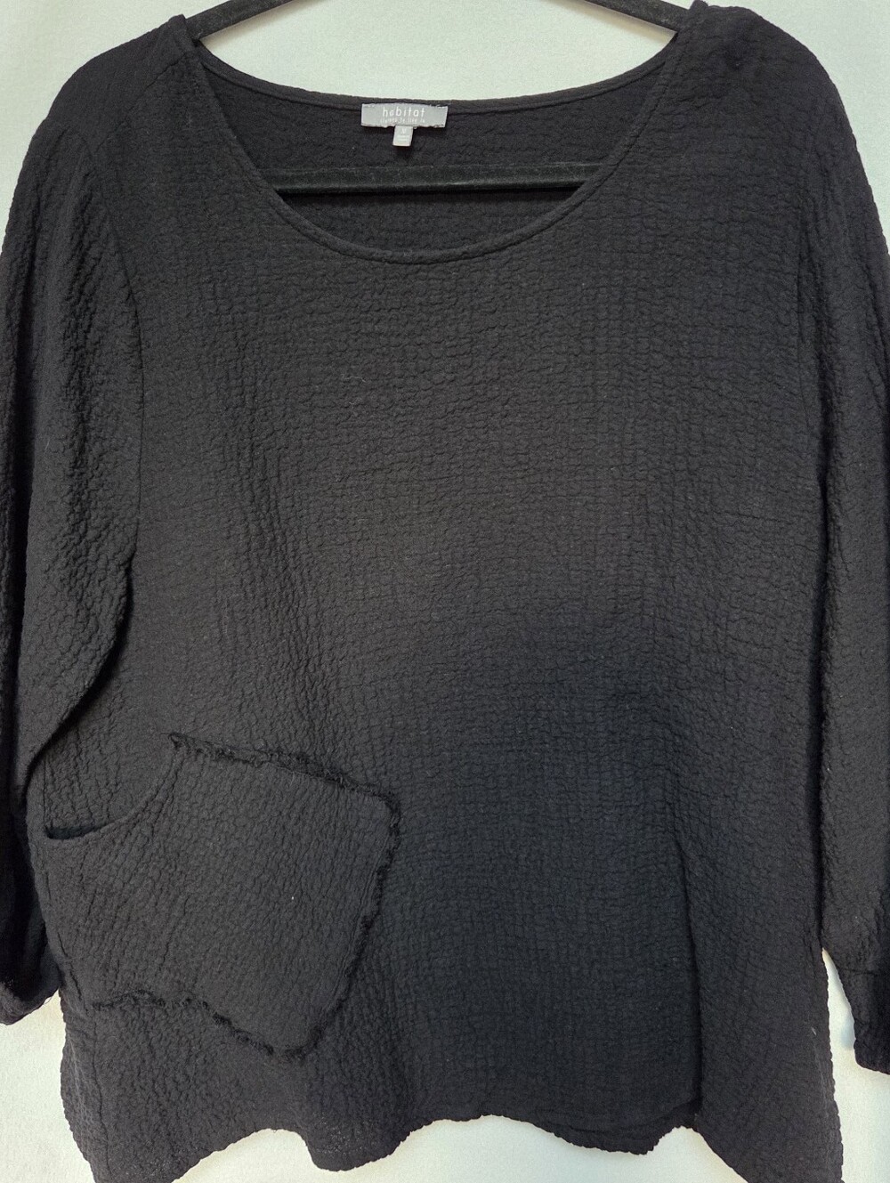 Habitat Size Medium Black Oversized Top